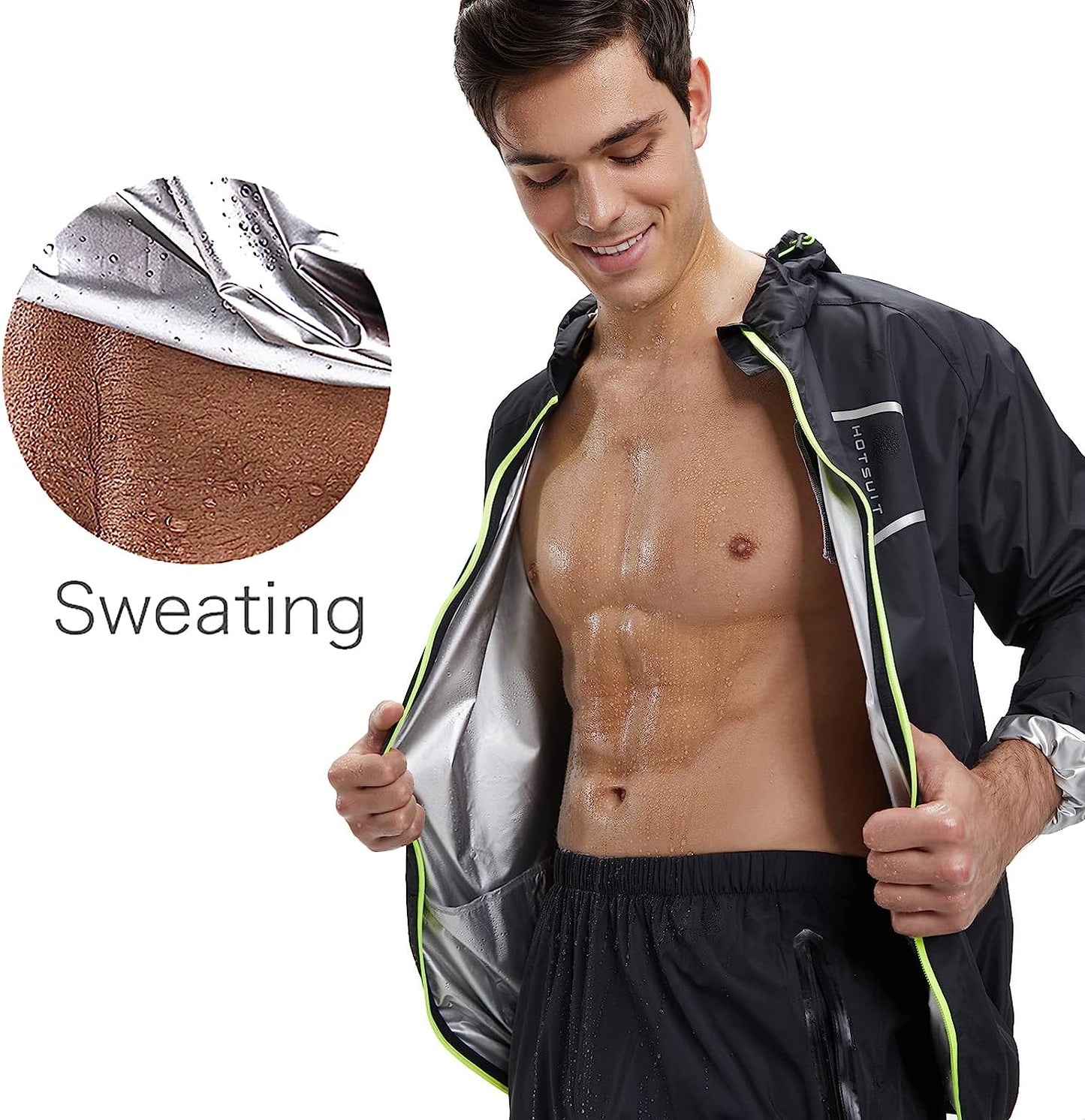 Men's Non-Rip Sauna Suit - Ultimate Boxing Sweat Jacket for Intense Workouts