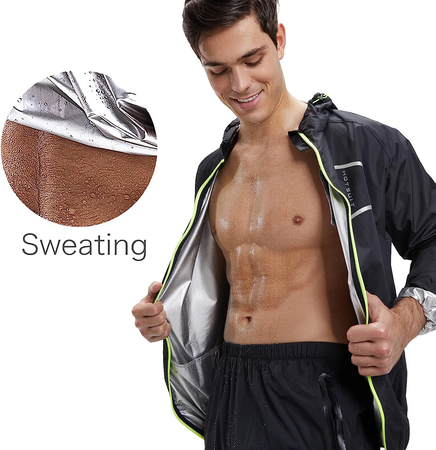 Men's Non-Rip Sauna Suit - Ultimate Boxing Sweat Jacket for Intense Workouts