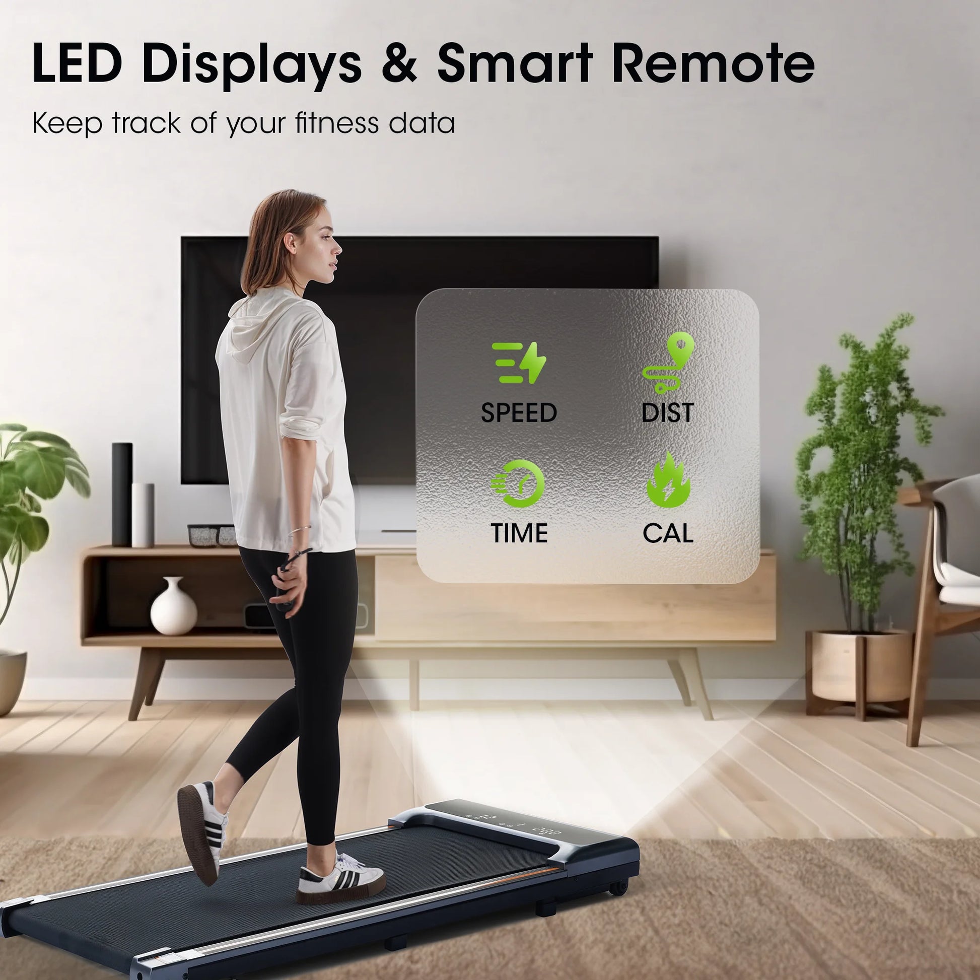 Revolutionary 2-in-1 Under Desk Treadmill - Lightweight, Remote-Controlled, Perfect for Home Office Workouts!