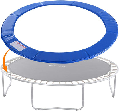 Trampoline Pad Replacement 16 15 14 13 12 10 8 Foot, Waterproof Safety Spring Cover round Frame Pad, No Hole for Pole