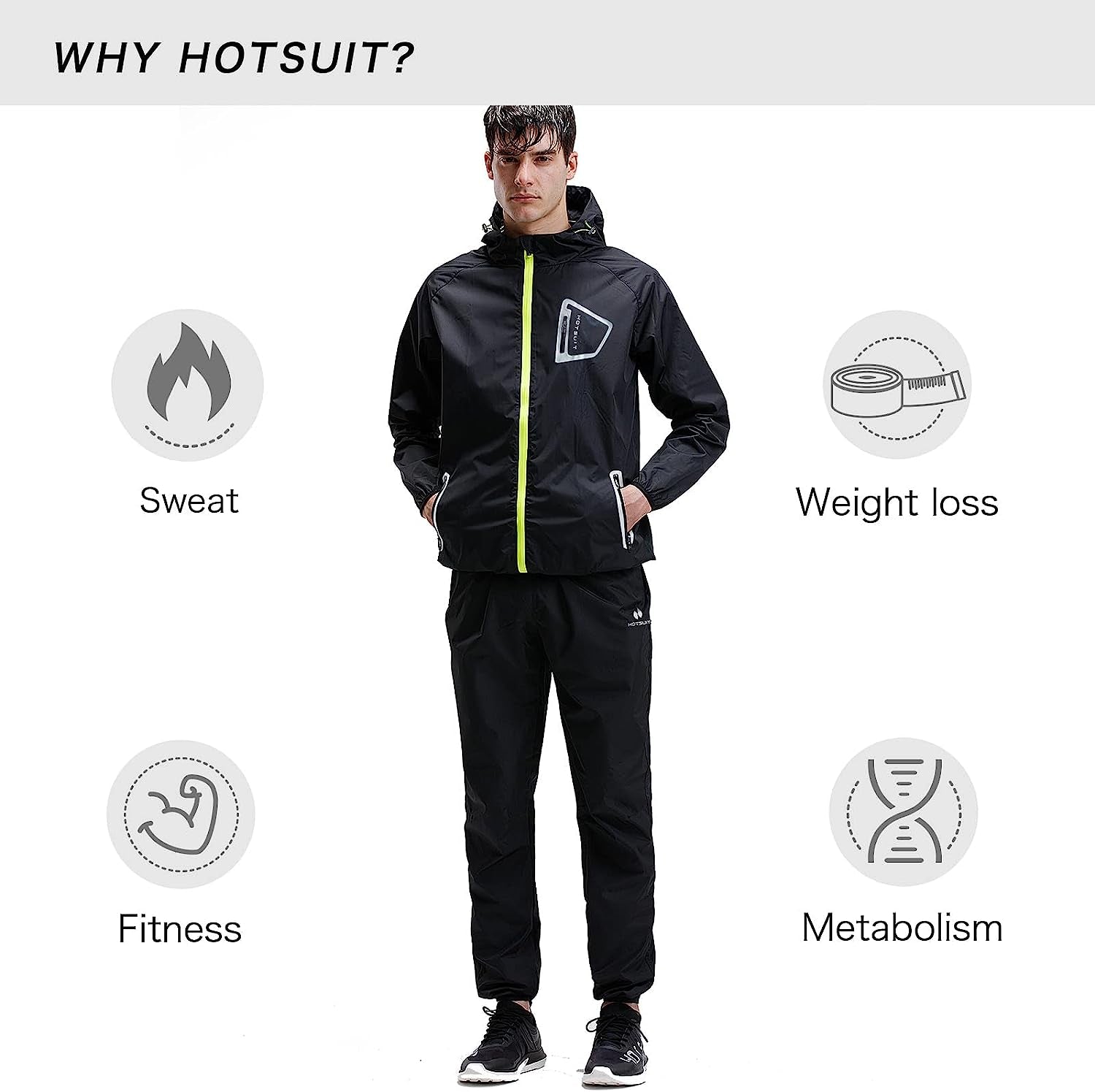 Men's Non-Rip Sauna Suit - Ultimate Boxing Sweat Jacket for Intense Workouts
